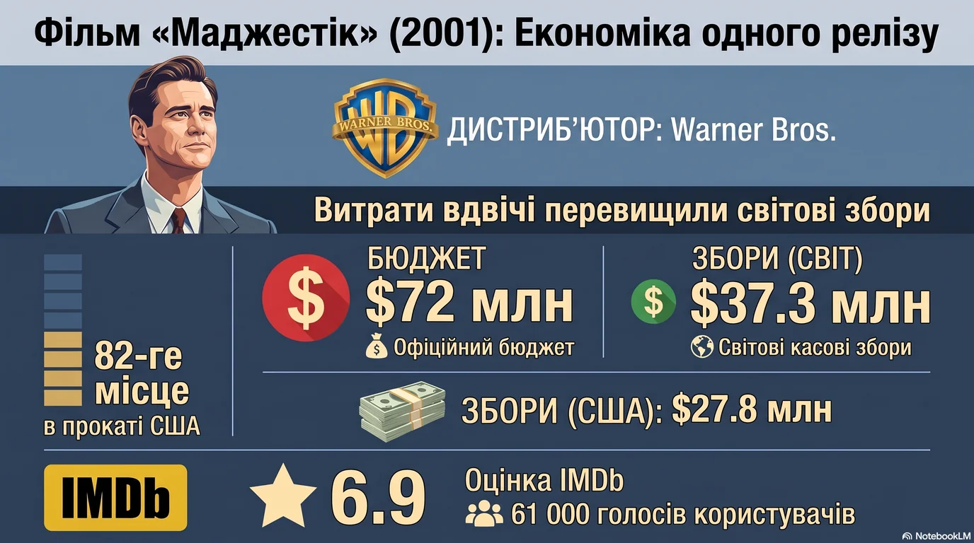 Маджестік (2001) — Оцінки глядачів та касові збори