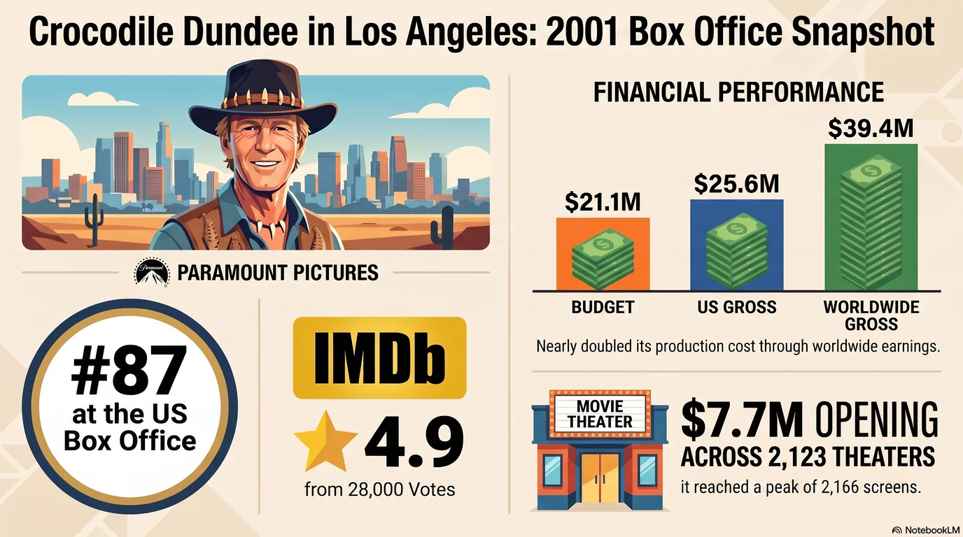 Crocodile Dundee in Los Angeles (2001) — Audience Ratings and Box Office