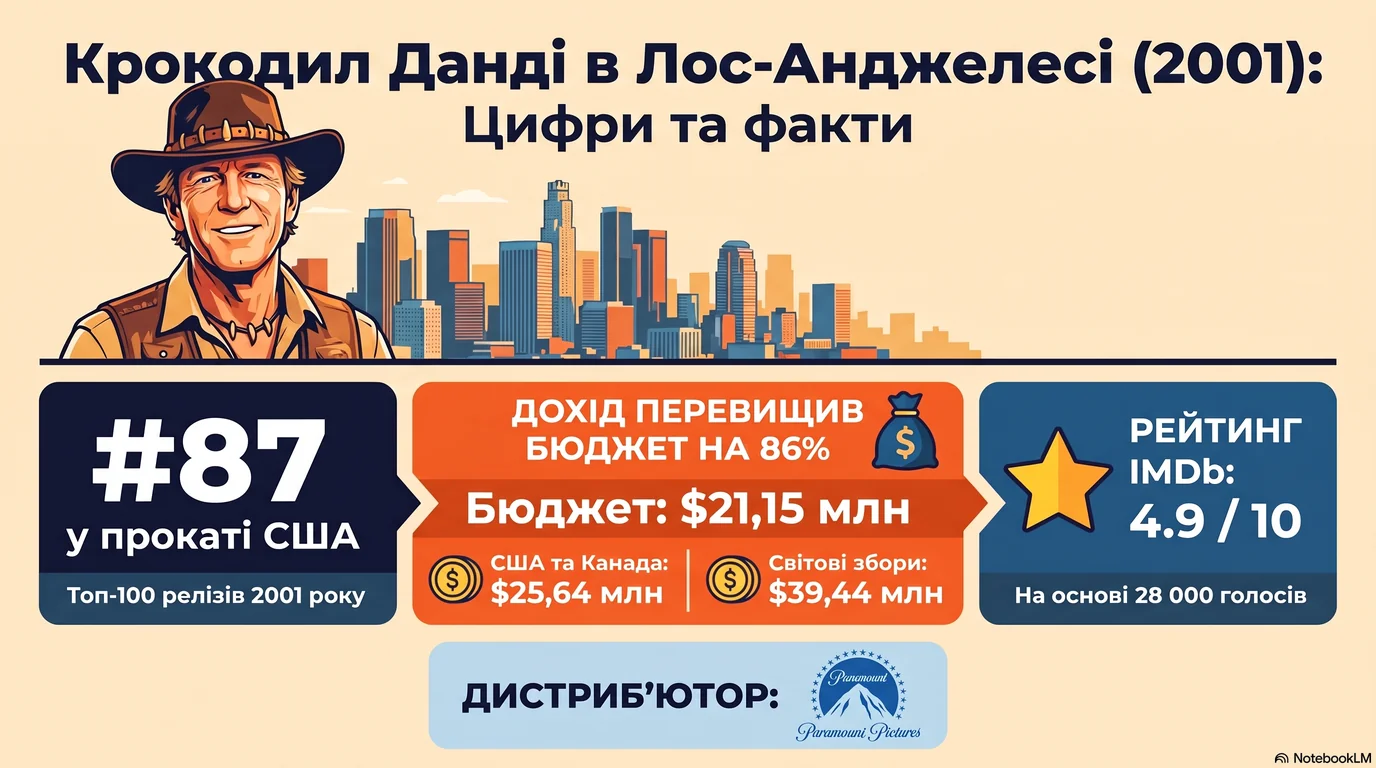 Крокодил Данді в Лос-Анджелесі (2001) — Оцінки глядачів та касові збори