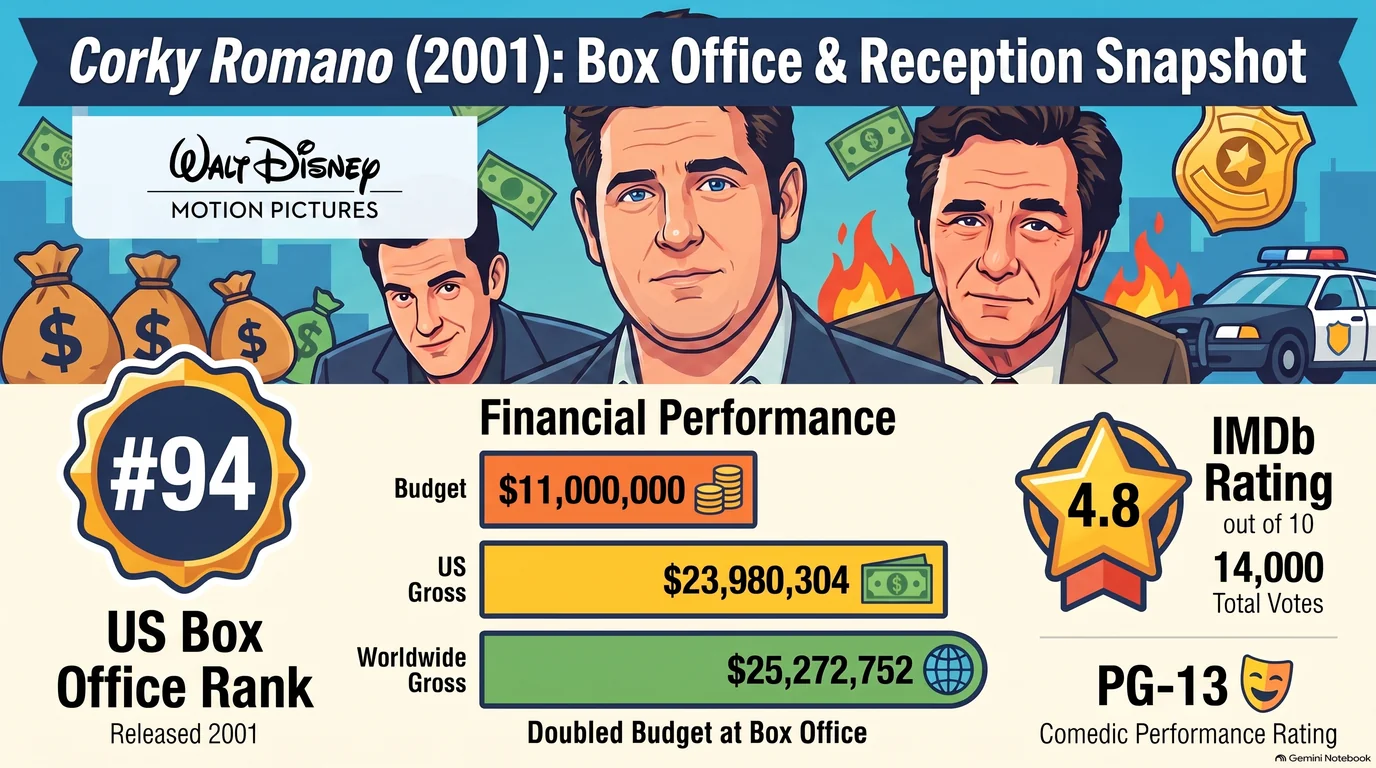 Corky Romano (2001) — Audience Ratings and Box Office