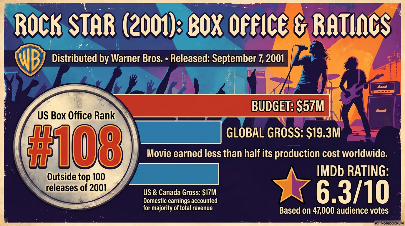 Rock Star (2001) — Audience Ratings and Box Office