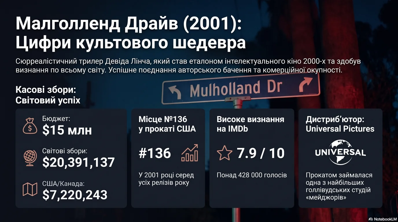 Малголленд Драйв (2001) — Оцінки глядачів та касові збори