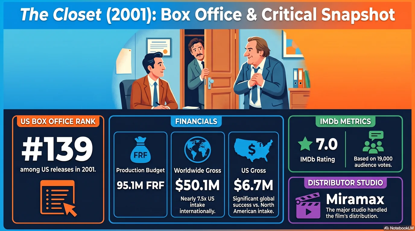 The Closet (2001) — Audience Ratings and Box Office