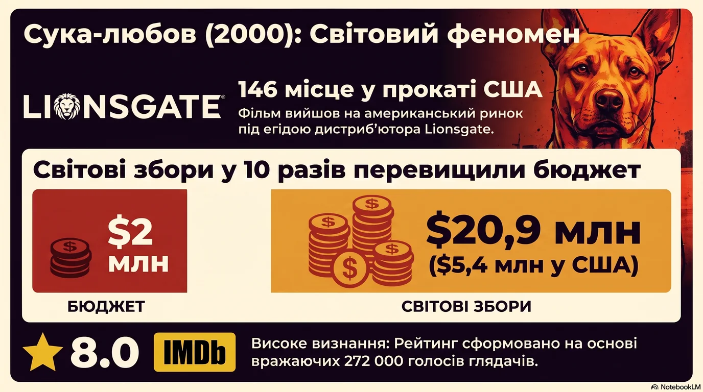 Сука-любов (2001) — Оцінки глядачів та касові збори